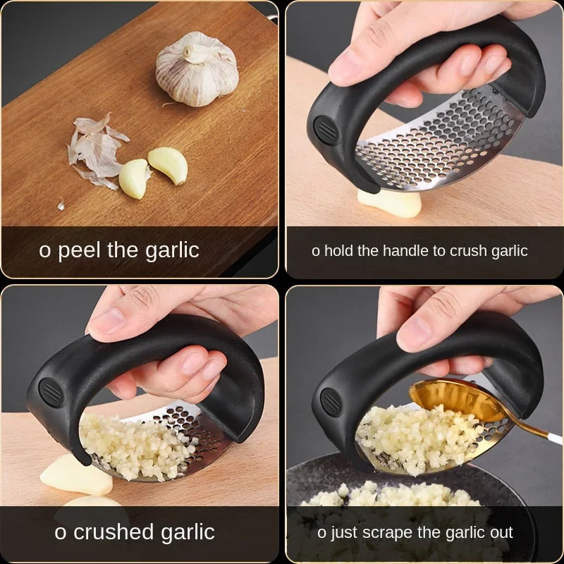 Stainless Steel Garlic Crusher