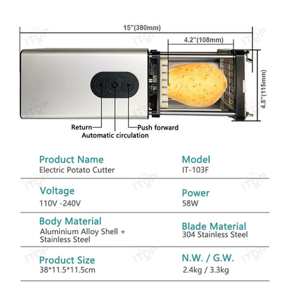 Electric Potato Chips/French Fries Cutter