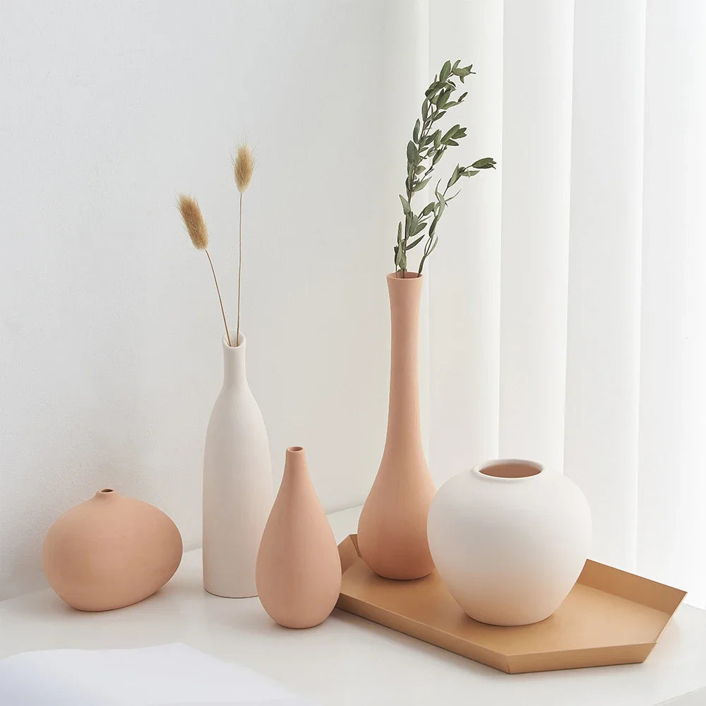 Modern Ceramic Vase Arrangement