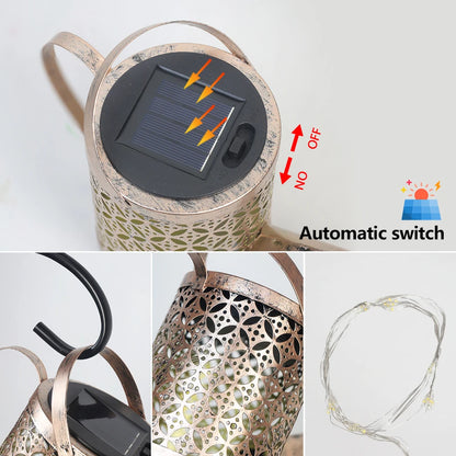 LED Solar Watering Can Light