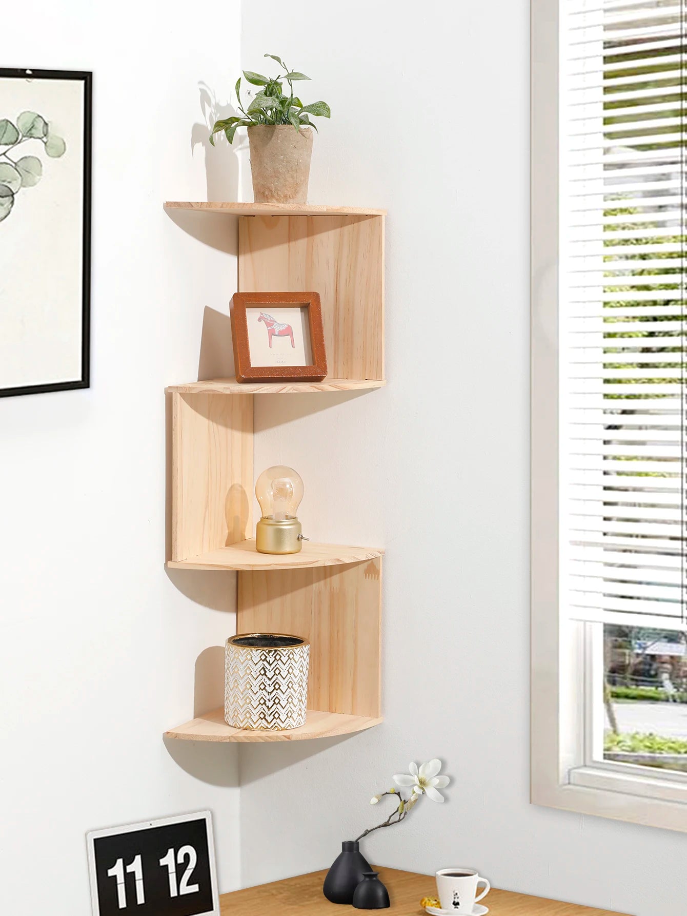 Floating Corner Shelf