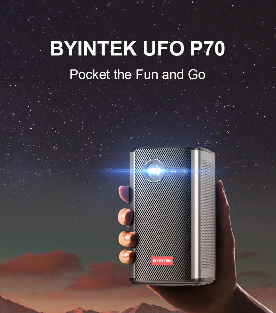 BYINTEK P70 3D 4K Smart Projector