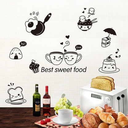 Coffee, Sweet Food Wall Stickers