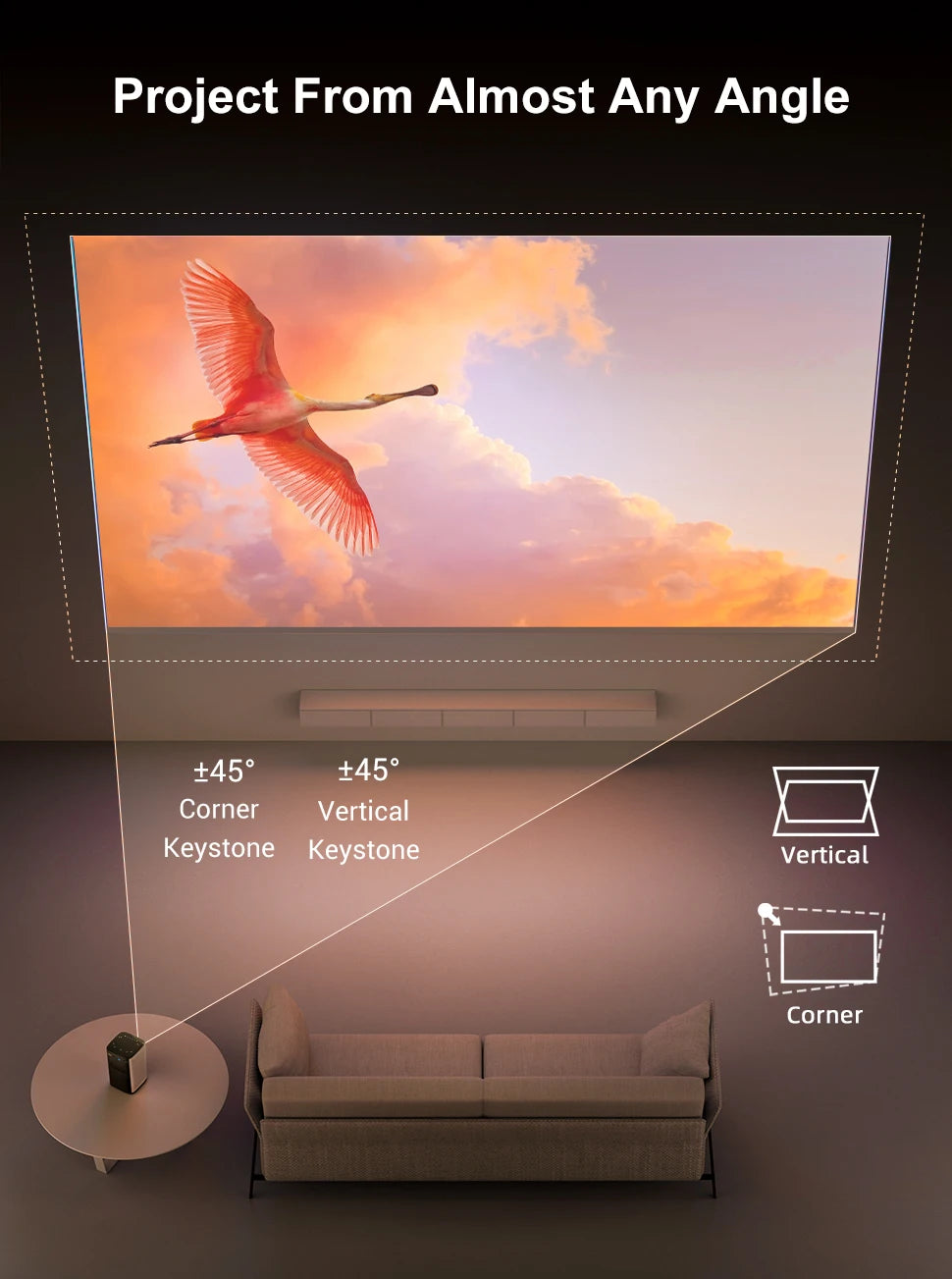 BYINTEK P70 3D 4K Smart Projector